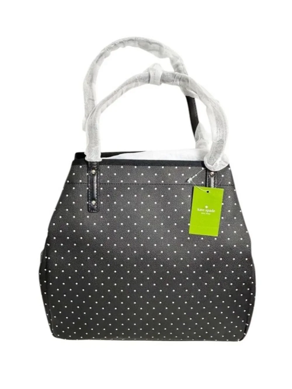 Kate Spade Sidney Kennywood Polka Dot Bag in Black/White - New
